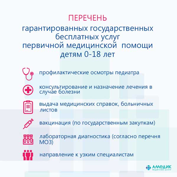 Медицинское обслуживание ваших детей